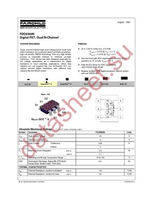 FDC6303N datasheet  